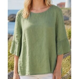 Terzo Milennio Linen Tunic Sardinia Breathable Summer Resort Cruise Size Medium